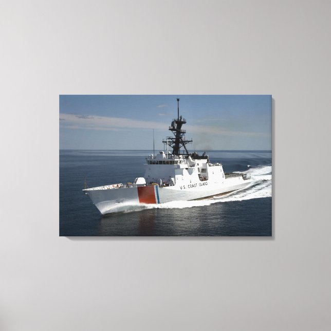 US Coast Guard Cutter Waesche Canvas Print (Front)