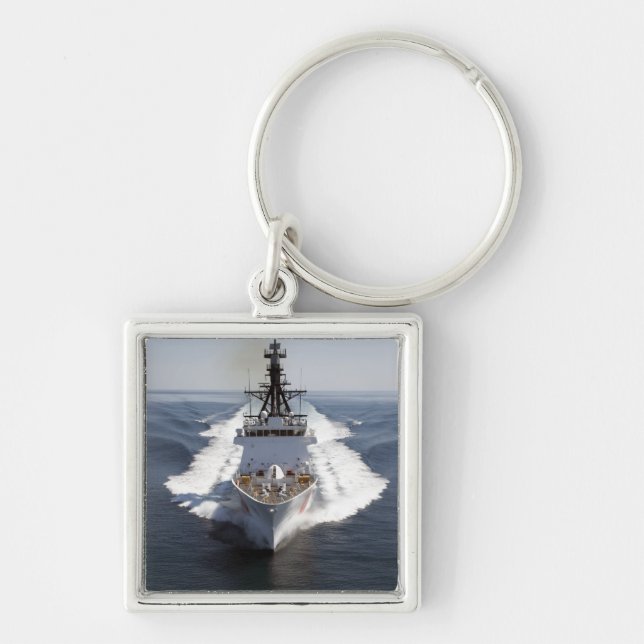 US Coast Guard Cutter Waesche Key Ring (Front)