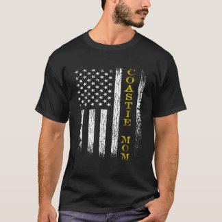 Us Coast Guard Uscg Coastie Mum Flag T-Shirt