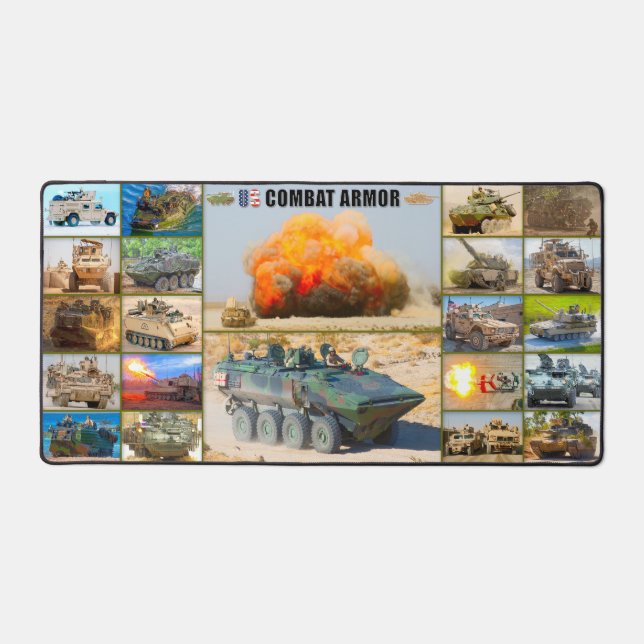US COMBAT ARMOR “MONTAGE” DESK MAT (Front)