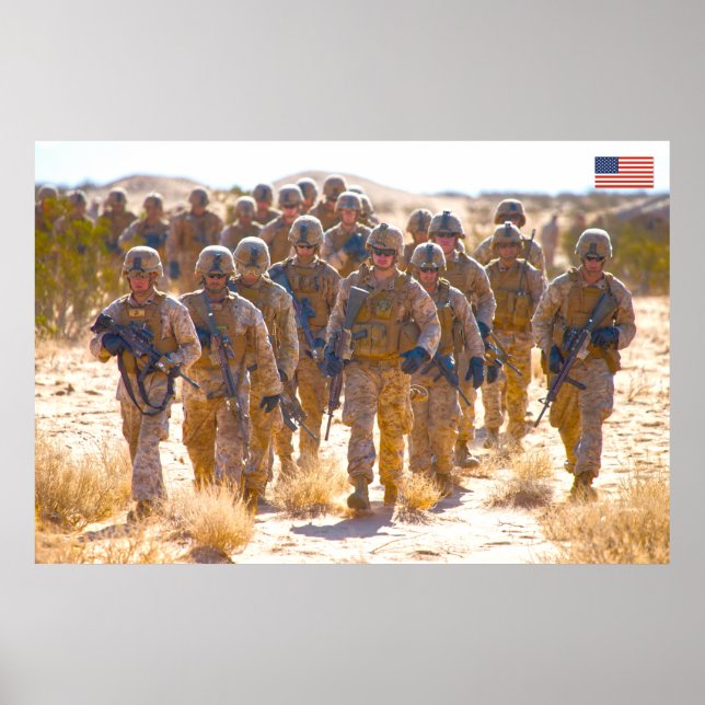 US COMBAT PERSONNEL POSTER (Front)