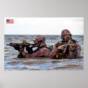 US COMBAT PERSONNEL POSTER
