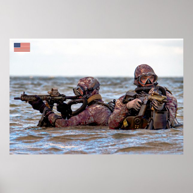 US COMBAT PERSONNEL POSTER (Front)