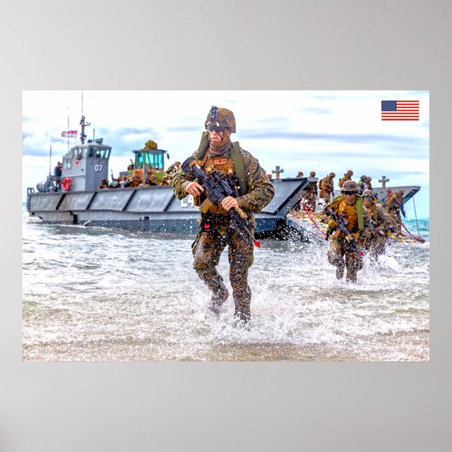 US COMBAT PERSONNEL POSTER (Front)