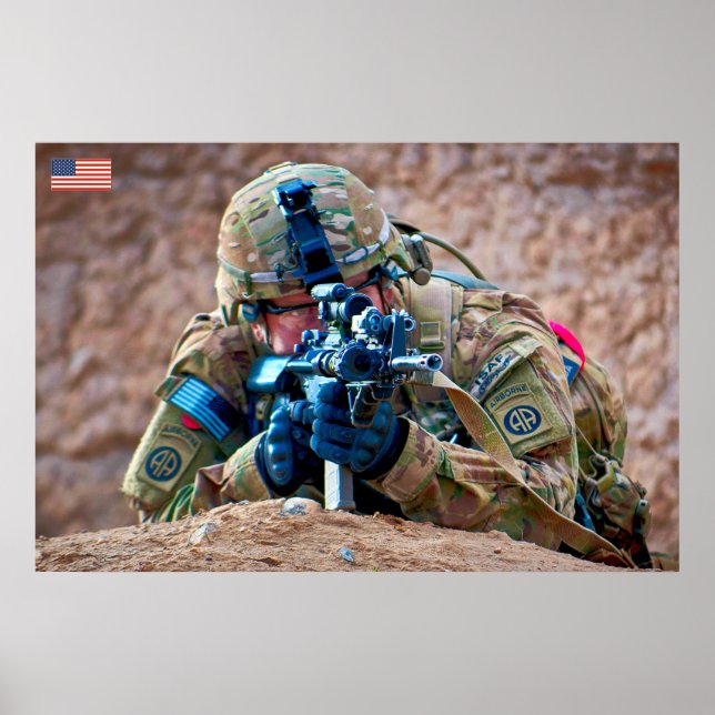 US COMBAT PERSONNEL POSTER (Front)