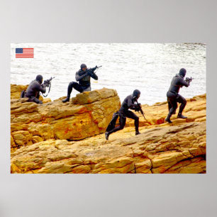 US COMBAT PERSONNEL POSTER