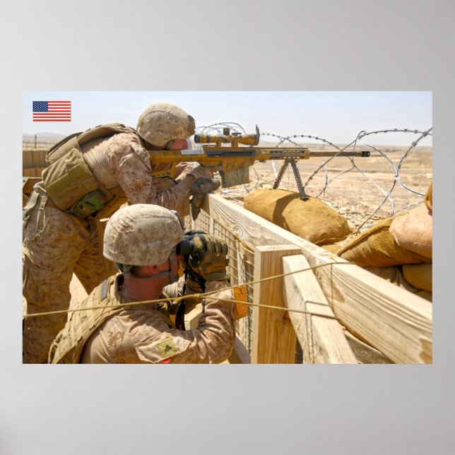 US COMBAT PERSONNEL POSTER (Front)