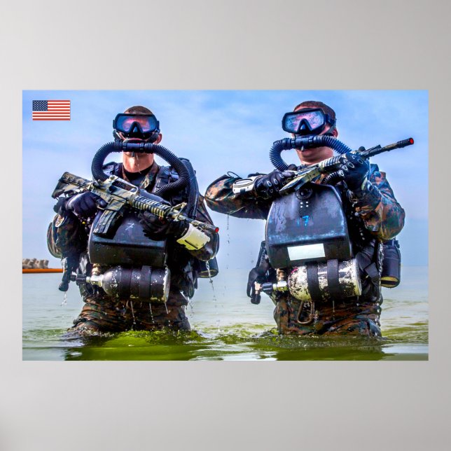 US COMBAT PERSONNEL POSTER (Front)