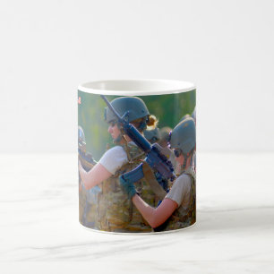 US COMBAT WOMEN COFFEE MUG