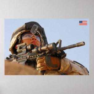 US COMBAT WOMEN POSTER