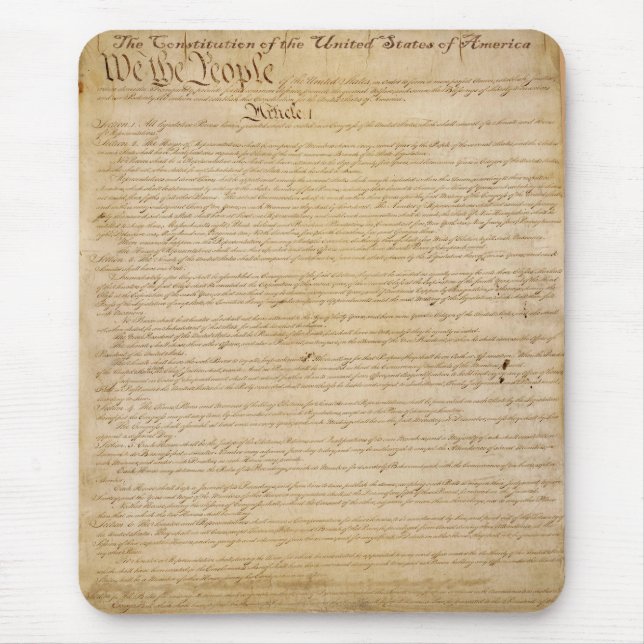 US CONSTITUTION American History Mousepad (Front)