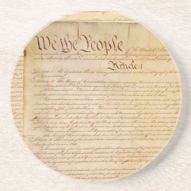 US CONSTITUTION COASTER (Front)