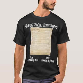 US Constitution Died 1/20/09 T-Shirt