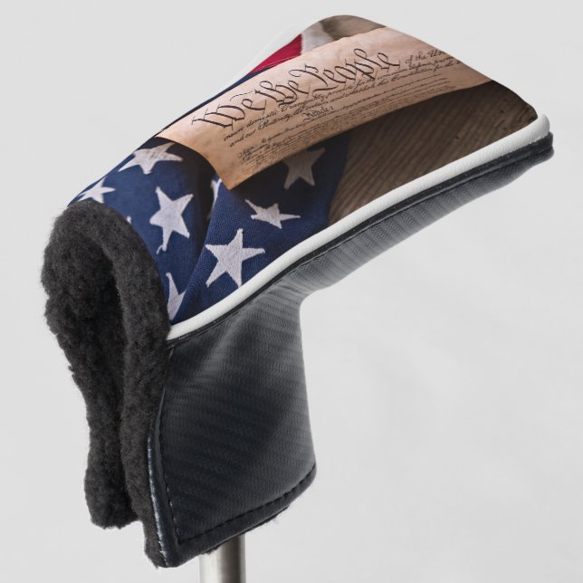 US Constitution Golf Head Cover (3/4 Front)