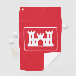US Corps of Engineers DOD Military Golf Towel