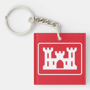 US Corps of Engineers DOD Military Key Ring