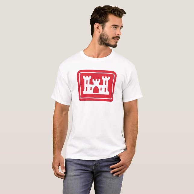 US Corps of Engineers DOD Military T-Shirt (Front Full)