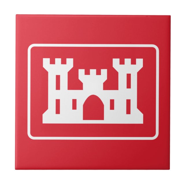 US Corps of Engineers DOD Military Tile (Front)