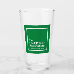 US CPTED Association Glass Tumbler