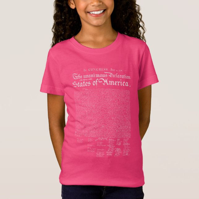 US Declaration of Independence T-Shirt (Front)
