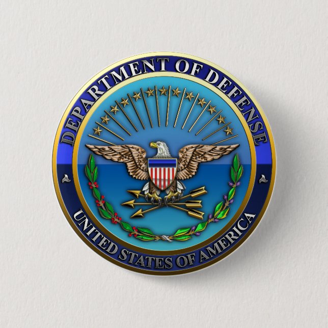 US Department of Defence (DoD) 6 Cm Round Badge (Front)