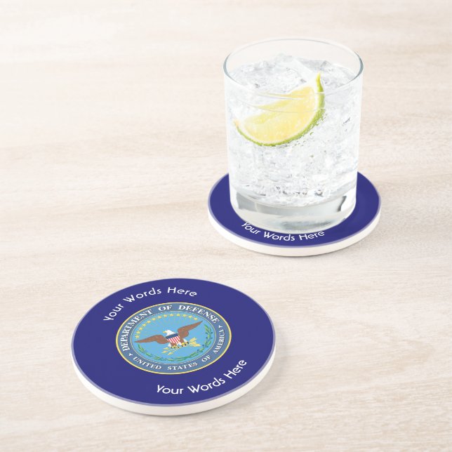 US Department of Defense Shield Coaster (Side)