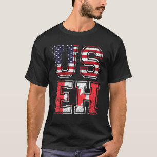 Us Eh American Canadian Meme Quote 1 T-Shirt