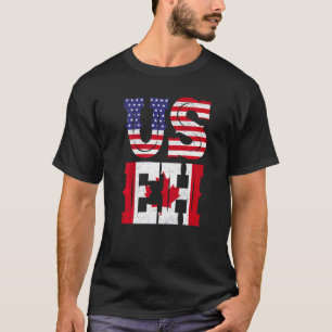 Us Eh American Canadian Meme Quote T-Shirt