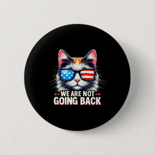 Us Election Day 2024 America Flag Cat We Are Not G 6 Cm Round Badge