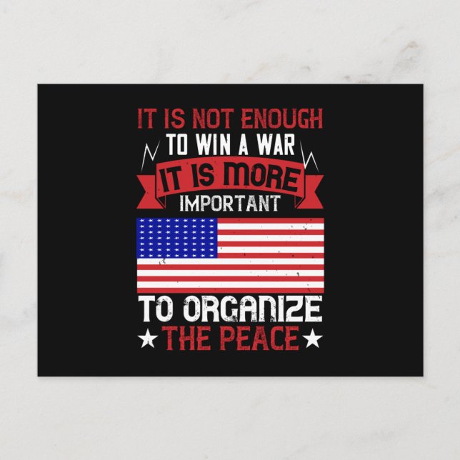 US Election - Either Peace Or Freedom Postcard (Front)