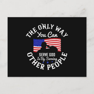US Election - Only Way You Can Serve God Postcard