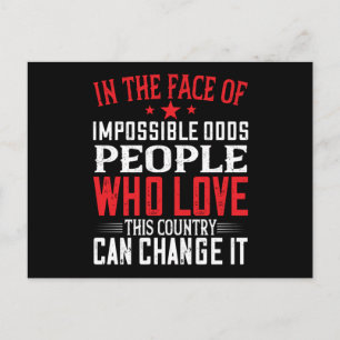 US Election People Who Love This Country Postcard