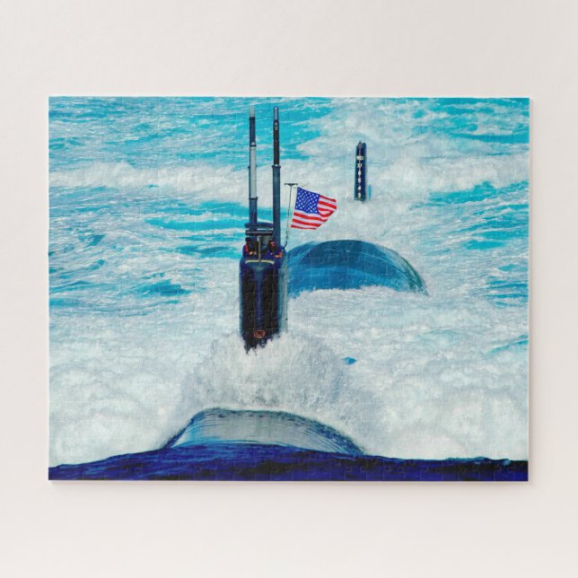 US FAST ATTACK SUBMARINE – SSN-770 (16x20 INCH) Jigsaw Puzzle (Horizontal)