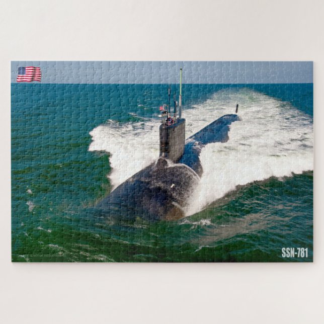 US FAST ATTACK SUBMARINE – SSN-781 (20x30 INCH) Jigsaw Puzzle (Horizontal)