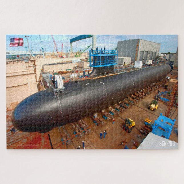 US FAST ATTACK SUBMARINE – SSN-783 (20x30 INCH) Jigsaw Puzzle (Horizontal)