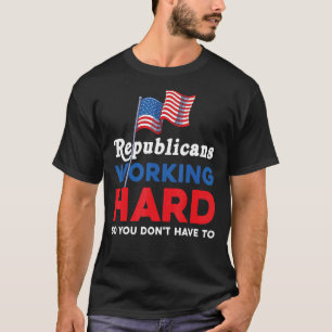 Us Flag American Pride Conservative Politics Repub T-Shirt