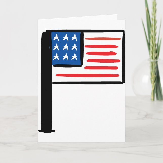 US Flag Card (Front)