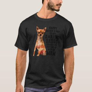 Us Flag Chihuahua Dad Happy Fathers Day My Amazing T-Shirt
