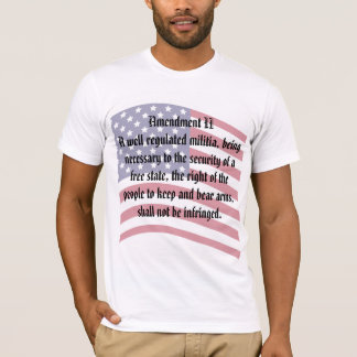 US Flag Constitution Second Amendment T-Shirt