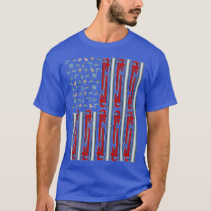 US Flag Cool Plumber Tee Plumbing Gift Plumbers