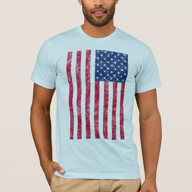 US Flag (damaged) Shirt (Front)