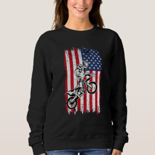 US Flag Dirt Bike Fly Shirt  Motocross US Dirt Bik