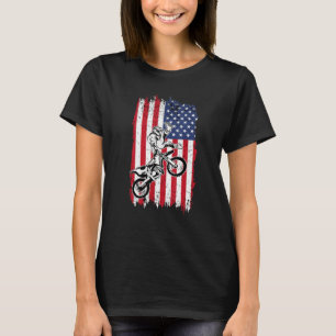 US Flag Dirt Bike Fly Shirt  Motocross US Dirt Bik