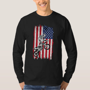US Flag Dirt Bike Fly Shirt  Motocross US Dirt Bik