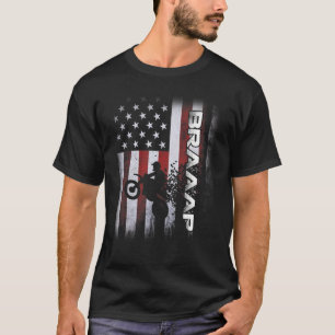 US Flag Dirt Bike Motorcycle Bike Moto Braap Moto T-Shirt
