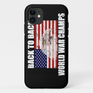 US Flag & Eagle World War Champs iPhone 5 Case