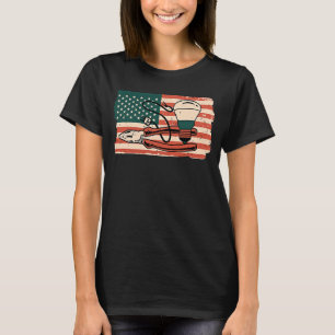 Us Flag Electrical Engineer American Electrician T-Shirt