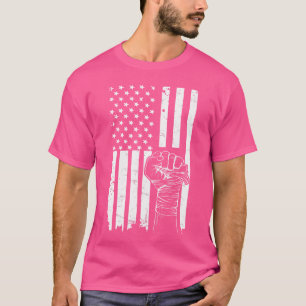 Us Flag For A Patriotic Kickboxing Trainer T-Shirt