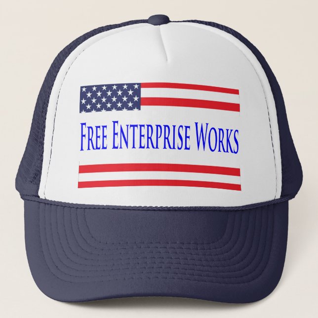 US Flag Free Enterprise Works Hat (Front)