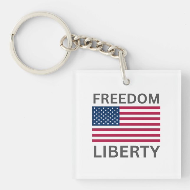 US Flag Freedom Liberty™ Keychain (Front)